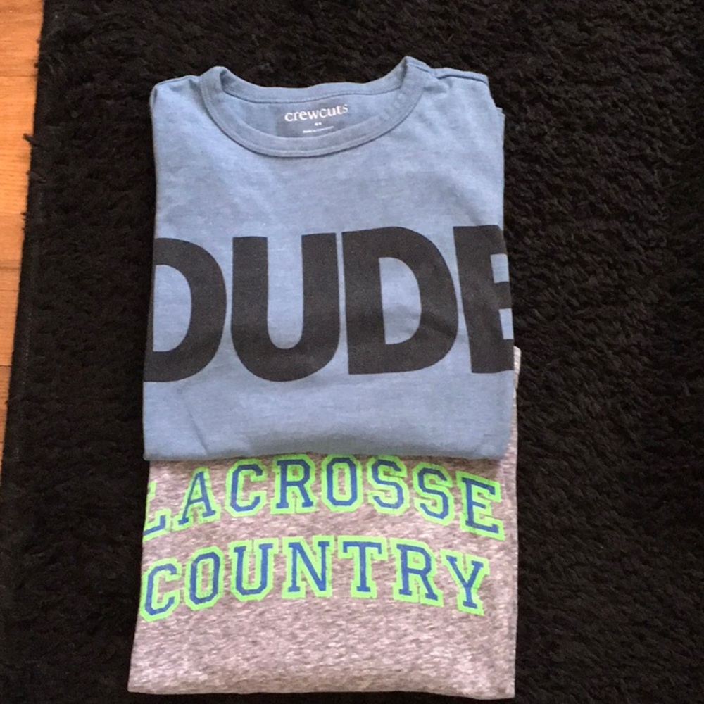 2 Long Sleeve Crewcuts Tops